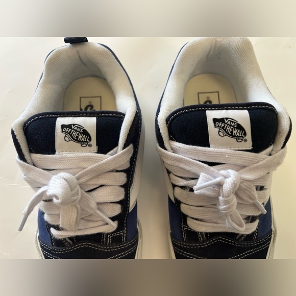 Men’s Knu Skool Vans Blue and White Sneakers - Picture 5 of 12